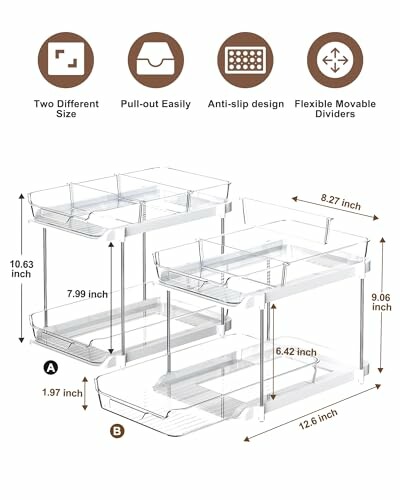 Delamu 2-Tier Under Sink Organizers