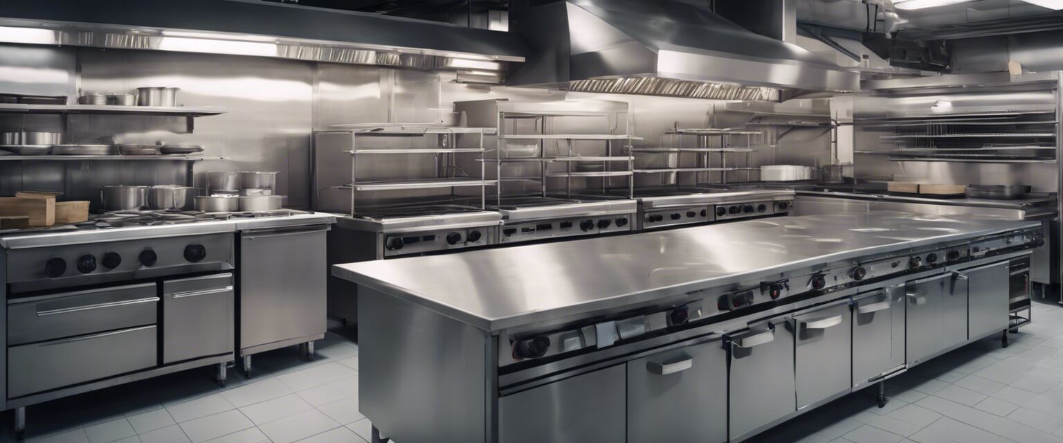 Commercial kitchen setup