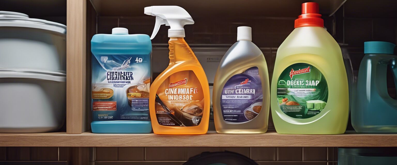 Specialized kitchen cleaning supplies