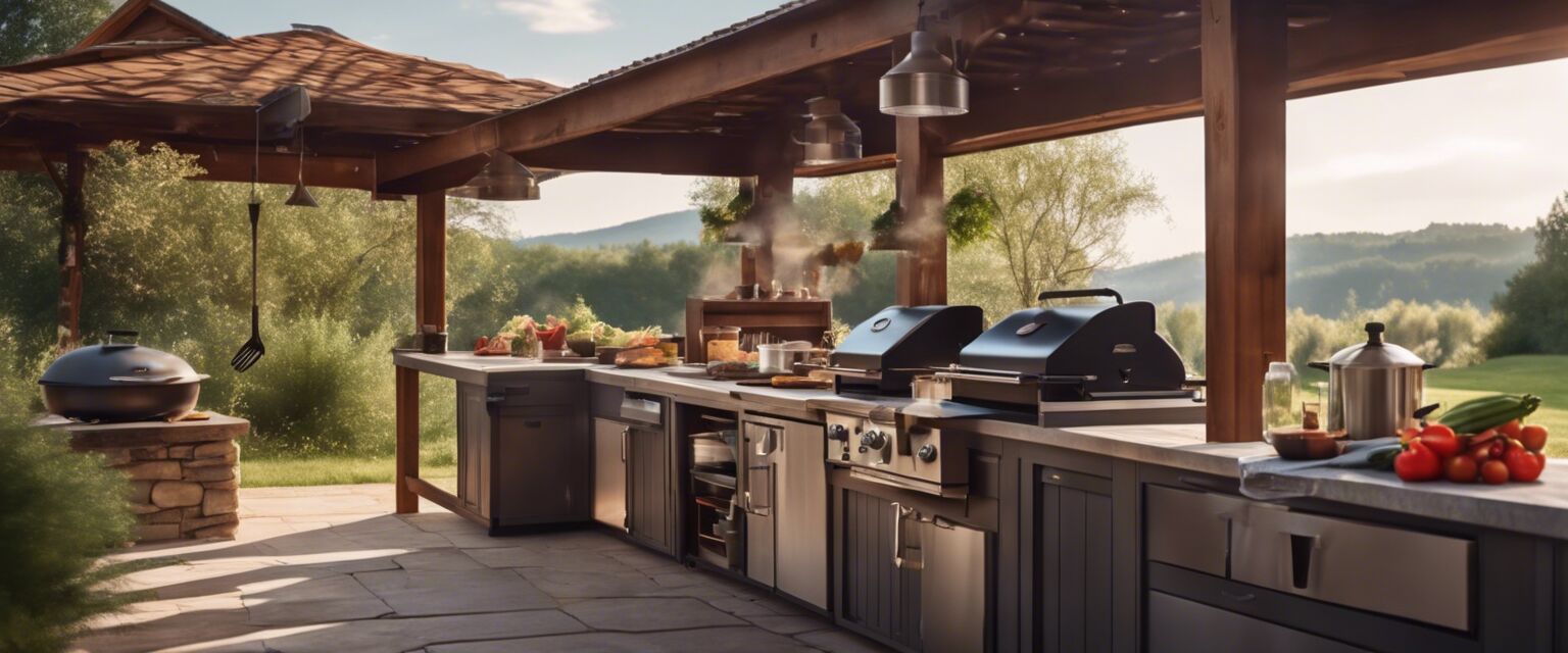 Outdoor kitchen setup