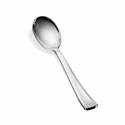 A stainless steel spoon on a white background